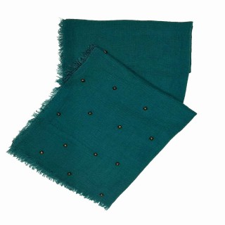 Designer Crush Star-Studded Scarf - Green